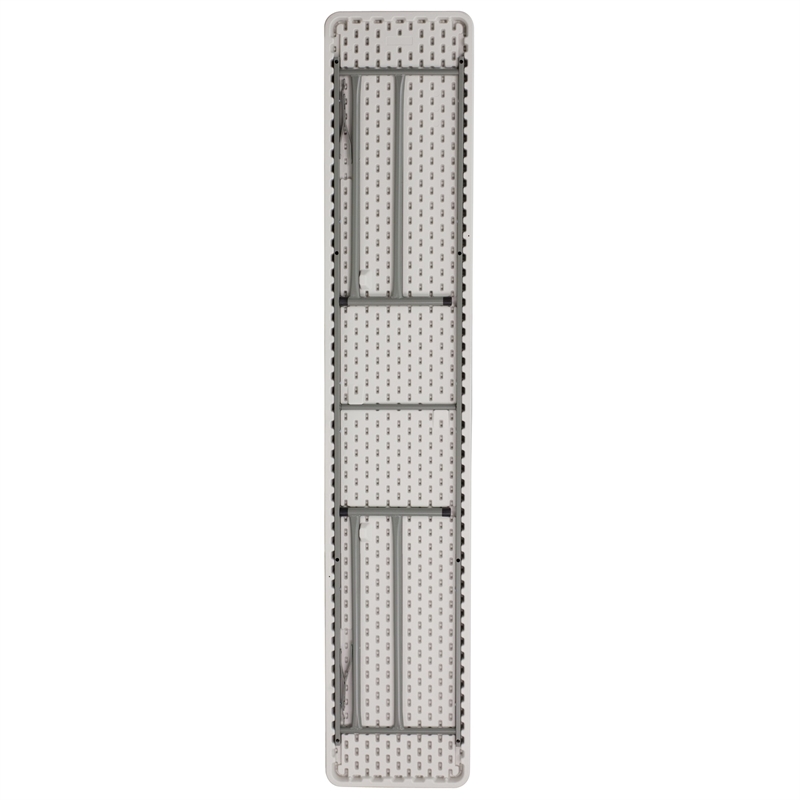 Pemberly Row Granite Plastic Folding Training Table in White