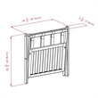 Pemberley Row Solid Wood Dark Espresso Luggage Rack Foldable 26.54
