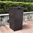 Pemberly Row Outdoor Wicker Trash Bin