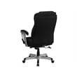 Pemberly Row Contemporary Fabric Tall Office Chair with Arms in Black