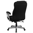 Pemberly Row Contemporary Fabric Tall Office Chair with Arms in Black