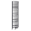 Pemberly Row 5 Tier Folding Metal Shelf - Black