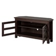 Pemberly Row Transitional Wood Corner TV Stand for TVs up to 44