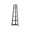 Pemberly Row 5 Shelf Corner  Bookcase in Dark Taupe