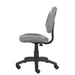 Pemberly Row Fabric/Nylon Adjustable Posture Office Chair in Gray
