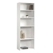 Pemberly Row 5 Shelf Bookcase in Soft White