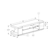 Pemberly Row Modern Wood TV Console for TVs up to 60
