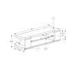 Pemberly Row Modern Wood TV Console for TVs up to 60
