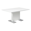 Pemberly Row Dining Table in Glossy White