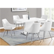 Pemberly Row Dining Table in Glossy White