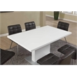 Pemberly Row Dining Table in Glossy White