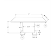 Pemberly Row Dining Table in Glossy White