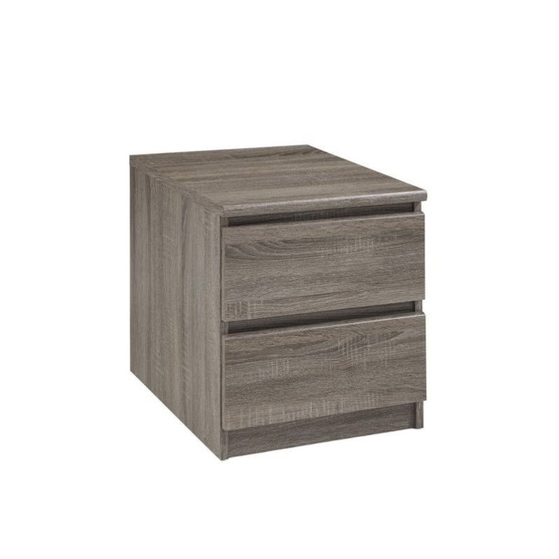 Pemberly Row 2 Drawer Nightstand in Truffle Gray