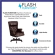 Pemberly Row High Back Upholstered Executive Office Chair in Black