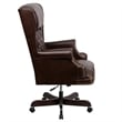 Pemberly Row High Back Upholstered Executive Office Chair in Black