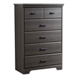 Pemberly Row 5-Drawer Chest in Gray Maple