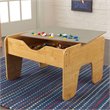 Pemberly Row Activity Play Table in Gray and Natural Finish