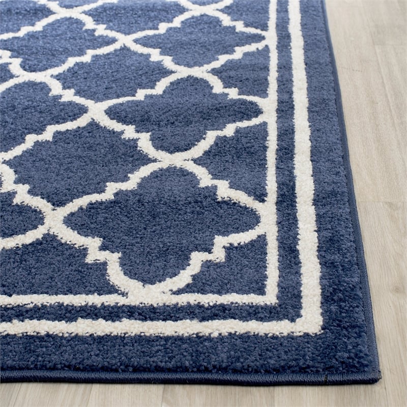 Pemberly Row Navy Indoor Outdoor Rug - 4' x 6'