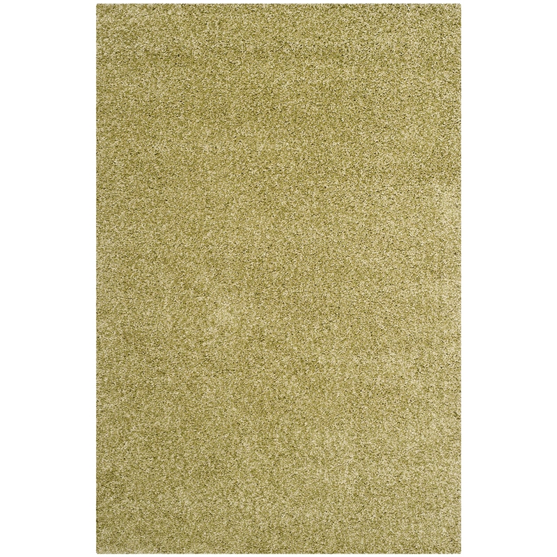Pemberly Row Green Shag Rug - 8' x 10'