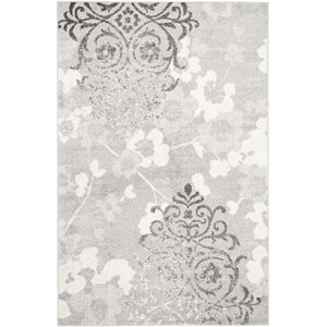 pemberly row silver area rug - 9' x 12'