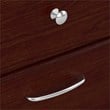 Pemberly Row Transitional Engineered Wood L-Computer Desk with Hutch in Cherry