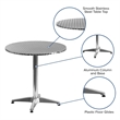 Pemberly Row Aluminum Round Bistro Table