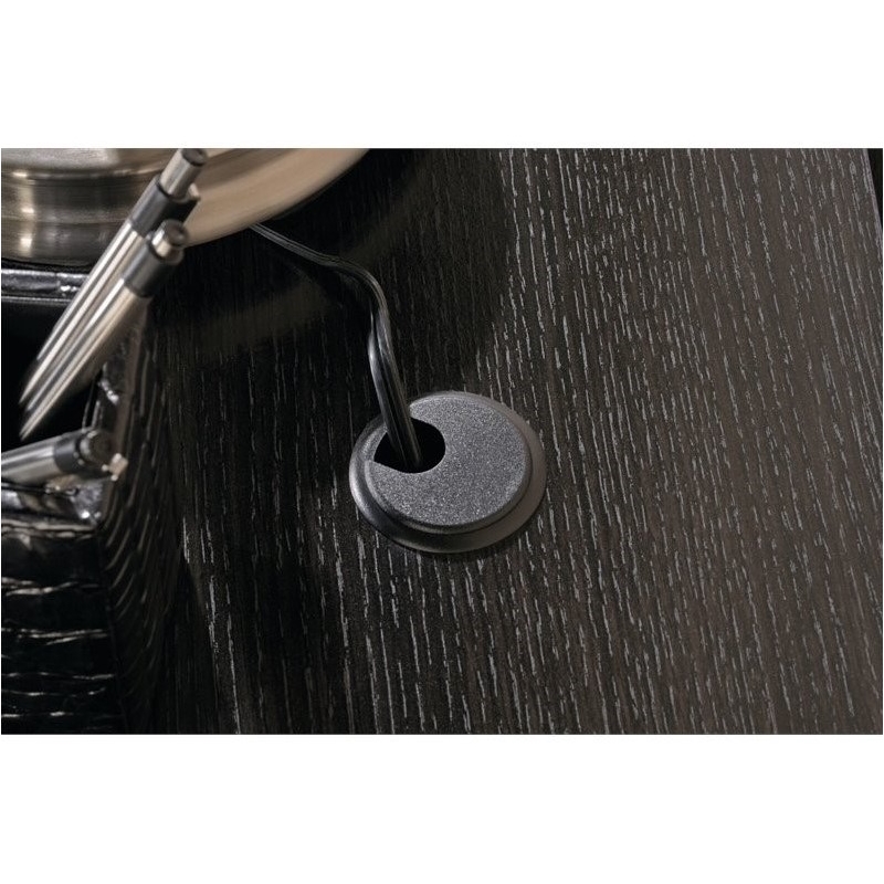 Pemberly Row L-Shaped Contemporary Engineered Wood Computer Desk in Wind Oak