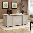 Pemberly Row Engineered Wood 4-Drawers Office Executive Desk in Chalked Chestnut