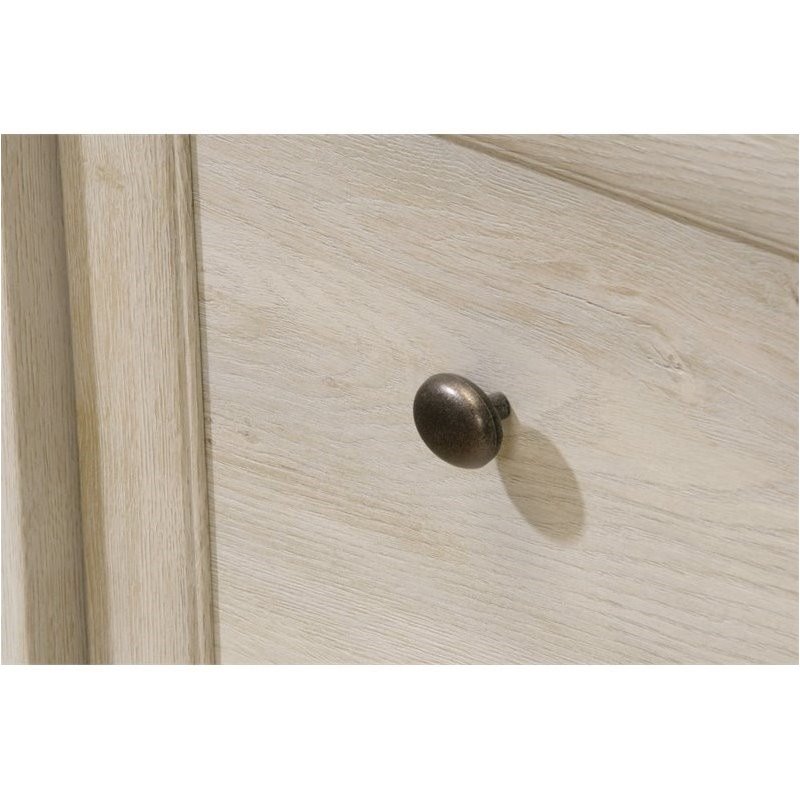 Pemberly Row Engineered Wood 4-Drawers Office Executive Desk in Chalked Chestnut