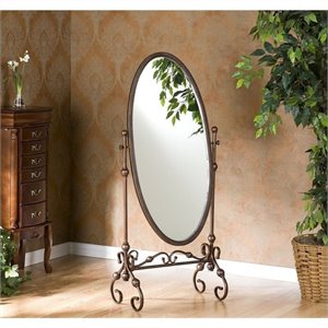 pemberly row cheval mirror in antique bronze