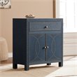 Pemberly Row Double Door Accent Chest in Soft Navy