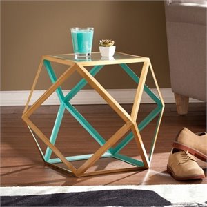 Pemberly Row Geometric Accent Table