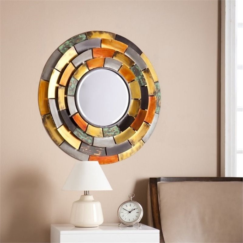 Pemberly Row Round Decorative Mirror