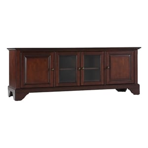 Pemberly Row Traditional Wood Low Profile TV Stand for TVs up to 60&quot in Mahogany