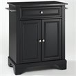Pemberly Row Solid Black Granite Top Kitchen Island
