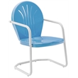 Pemberly Row 3 Metal Outdoor Seating Set in Sky Blue