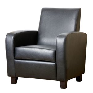 Pemberly Row Faux Leather Club Chair