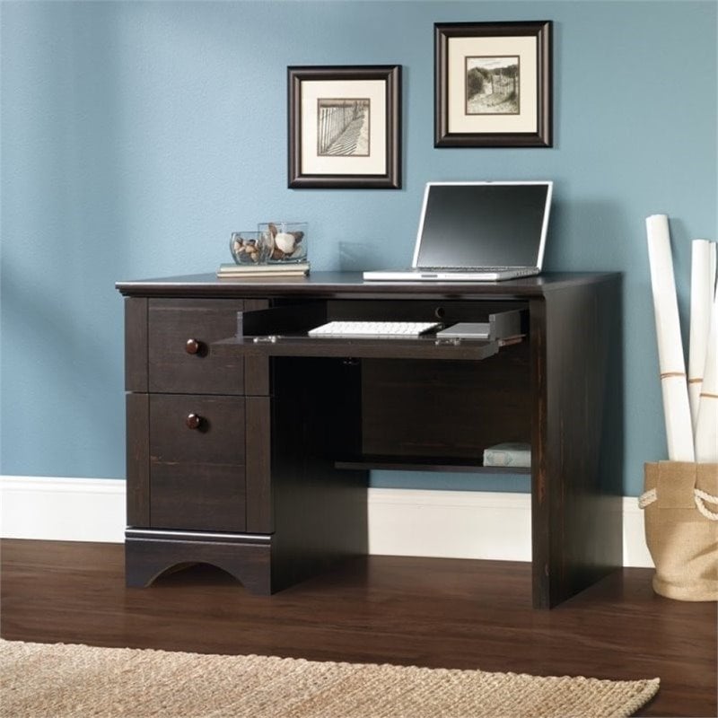 Pemberly Row Computer Desk in Antique Black - PR-657454