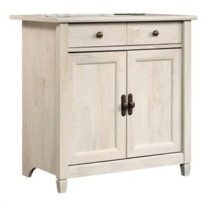 Pemberly Row Modern 2-Door Engineered Wood Chest in Chalked Chestnut