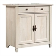 Pemberly Row Modern 2-Door Engineered Wood Chest in Chalked Chestnut