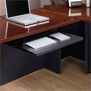 pemberly row keyboard shelf in soft black