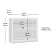 Pemberly Row 2 Shelf Bookcase in Estate Black