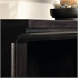Pemberly Row 3 Shelves Transitional Wood Bookcase in Estate Black