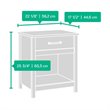 Pemberly Row Nightstand in Lintel Oak