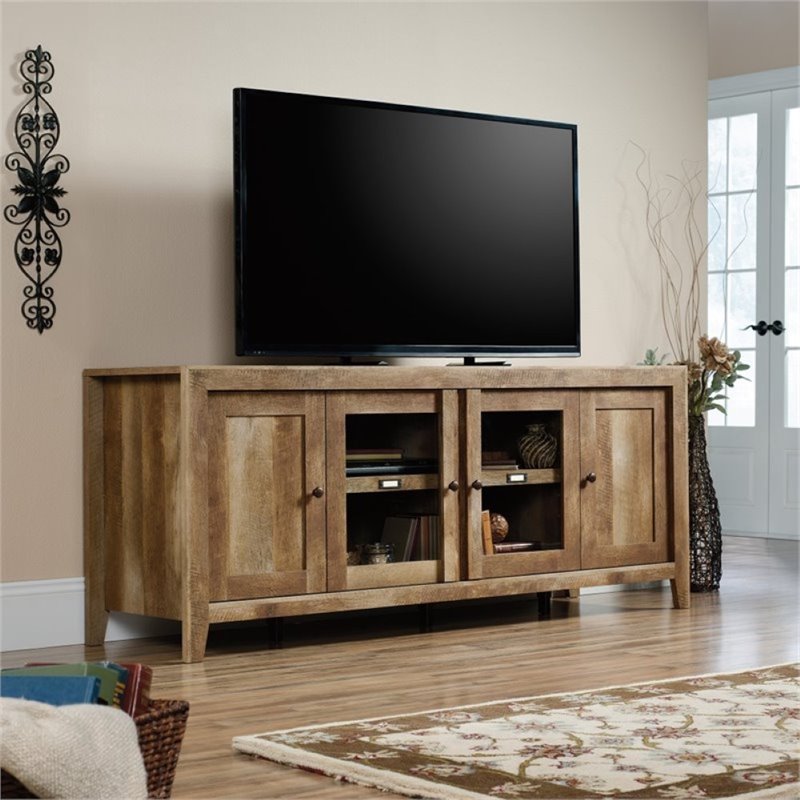 Pemberly Row TV Stand in Craftsman Oak - PR-1470609