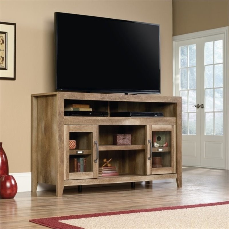 Pemberly Row TV Stand in Craftsman Oak Cymax Business
