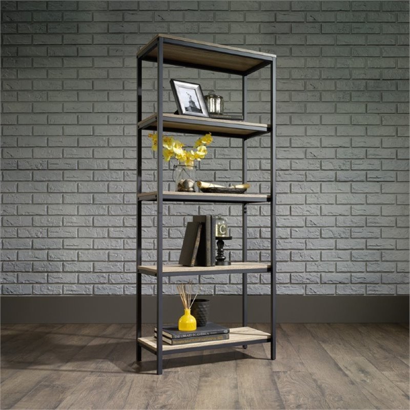 Pemberly Row 4 Shelf Bookcase in Charter Oak - PR-1470602