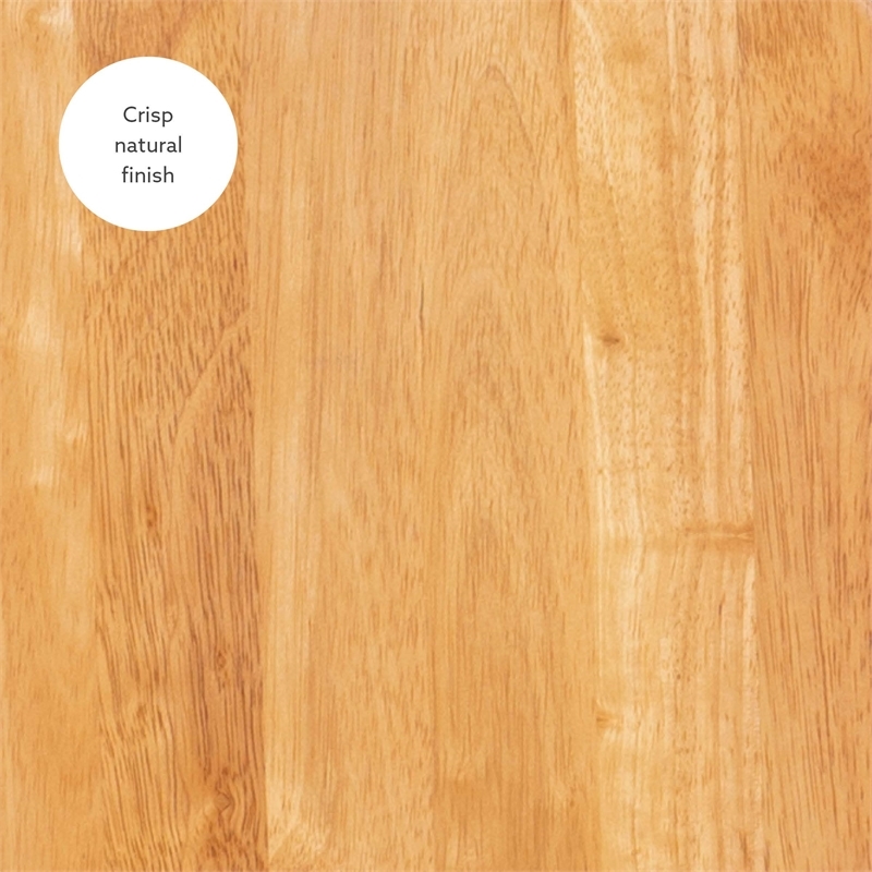 Pemberly Row Wood Bar Stool Chair in Brown With Round Seat & Footrest