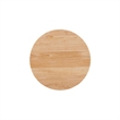 Pemberly Row Wood Bar Stool Chair in Natural With Round Seat & Footrest