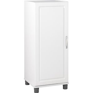 pemberly row 1 door storage cabinet in white
